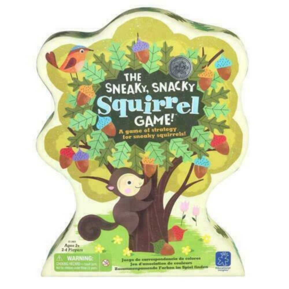 The Sneaky Snacky Squirrel Board Game, ages 3-5